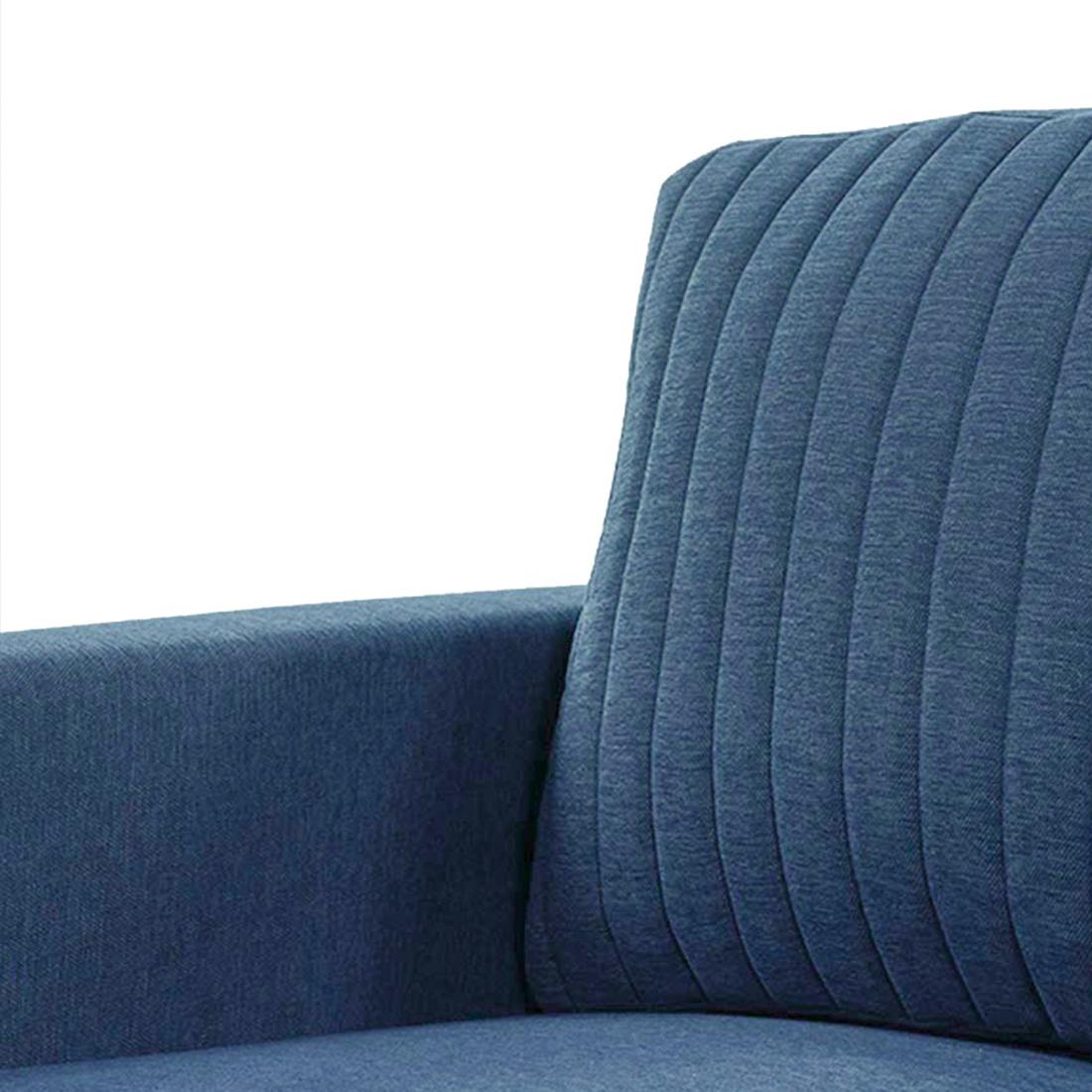neudot Roman Sofa for Living Room |1 Person Sofa|Premium Fabric with Cushioned Armrest | Solid Wood Frame|1 Seater in Dusky Blue Color