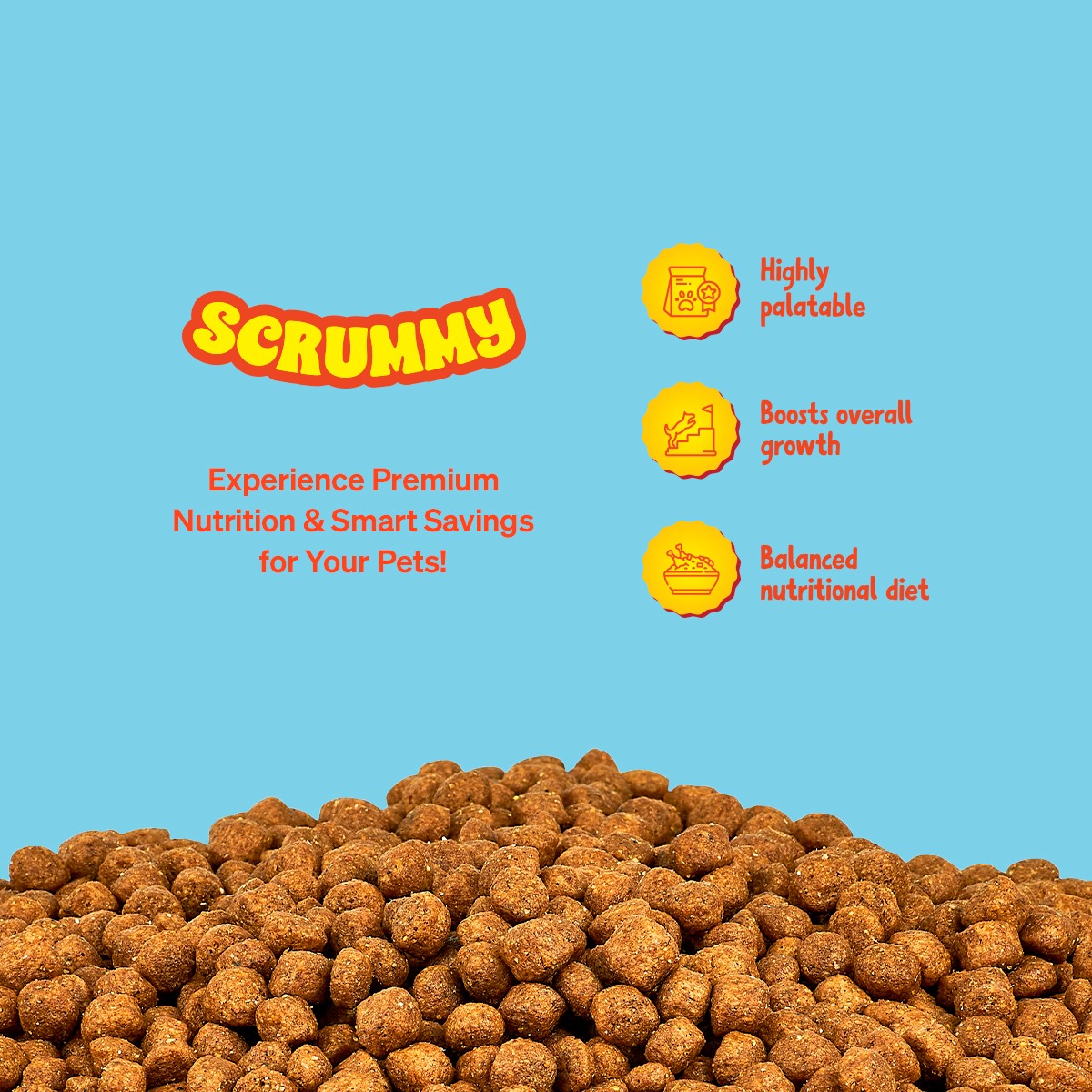 Scrummy Adult Dog Dry Food - 3 KG