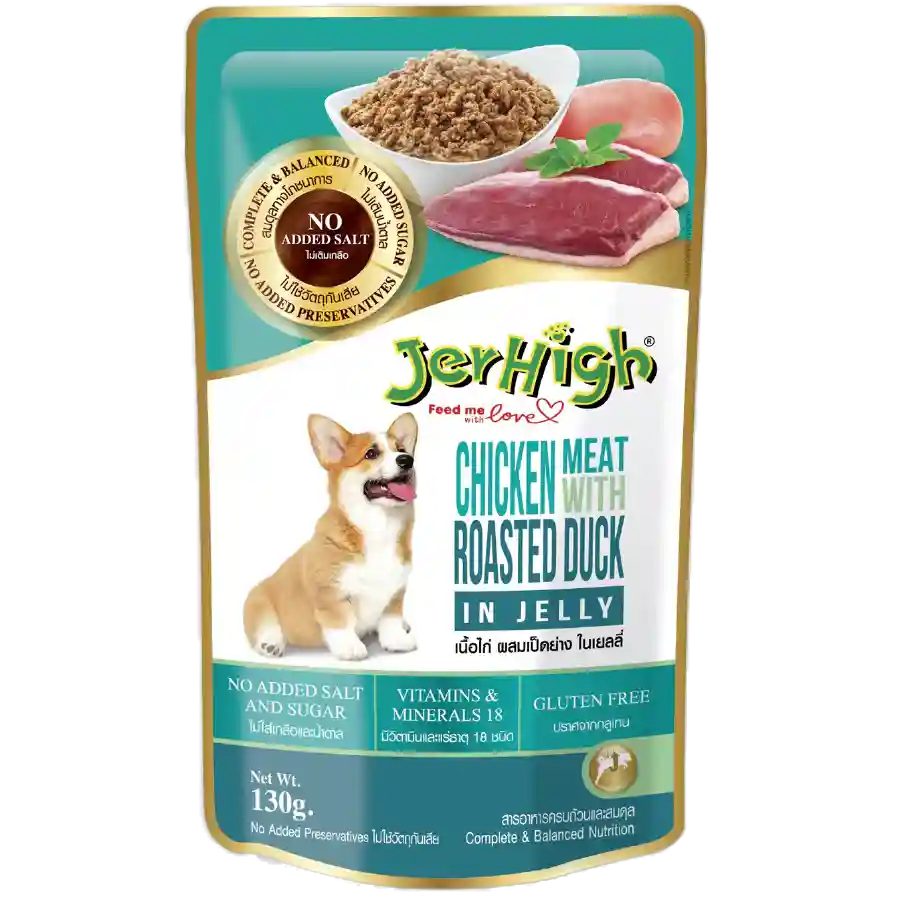 Jer High Gravy Chicken Meat With Roasted Duck In Jelly 130g