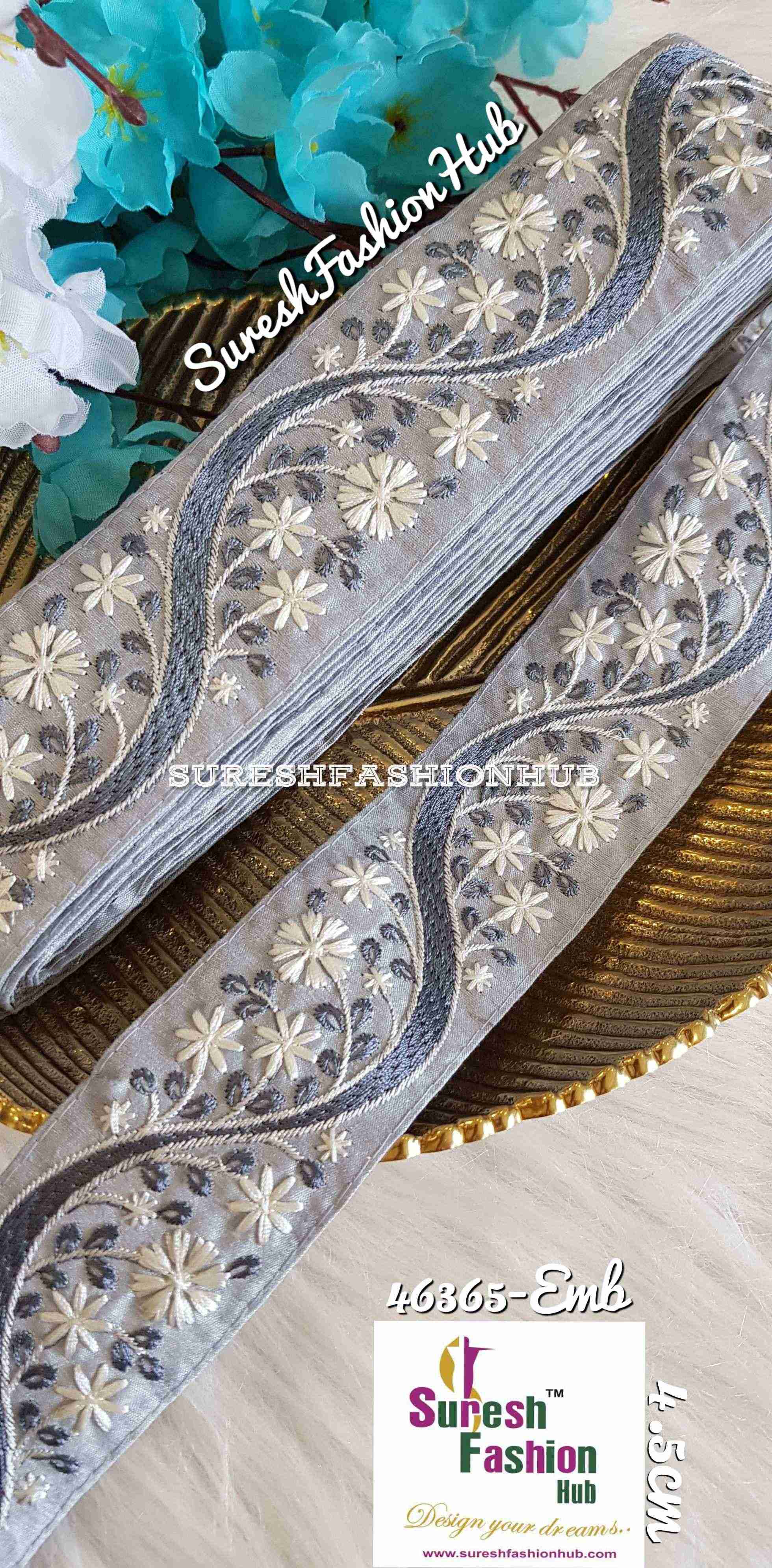 Indian Laces Embellishments Embroidery Saree Border Wholesale Silk Crafting Sewing Decorative Designer Ribbons #Blackborder  #Fancylaces #Decorativetrims #Embroideredborder #Sewingtrims #テープ #minne #lndianlaces #Sareeborder #アニー都城 #pasamanerías #pasamaneriasbordadas #Embellishments #可愛いマスク #Embroiderytrimmings #アクセサリー