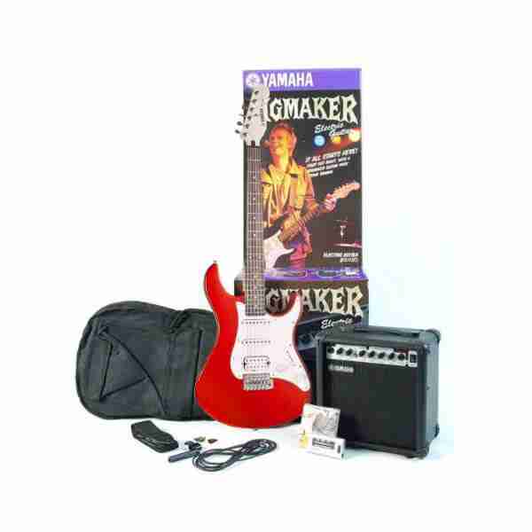 Yamaha EG-112GPII Electric Guitar Starter Package, Metallic Red