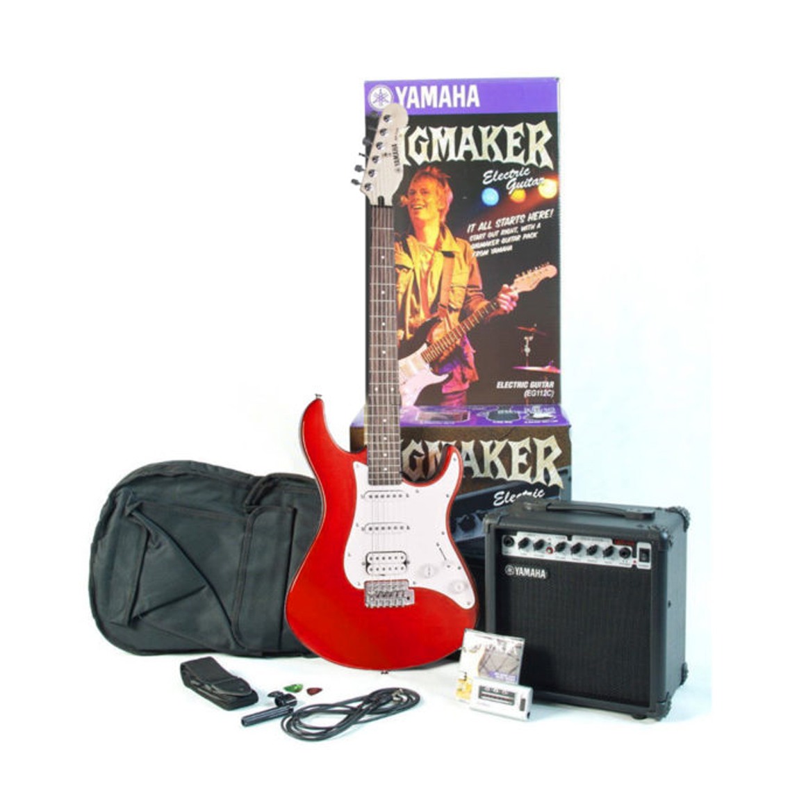 Yamaha EG-112GPII Electric Guitar Starter Package, Metallic Red 2