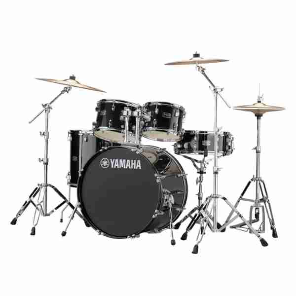 Yamaha Rydeen RDP2F5 5-Piece Acoustic Drum Kit with Hardware in Black Glitter