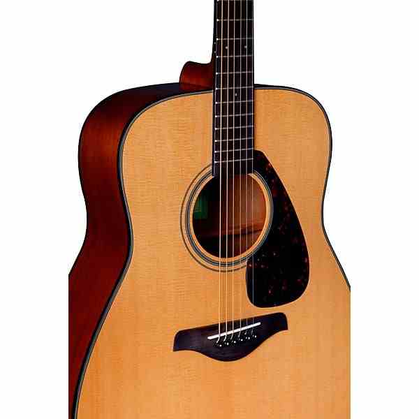 Yamaha FG800 Solid Top Dreadnought Acoustic Guitar, Natural 5