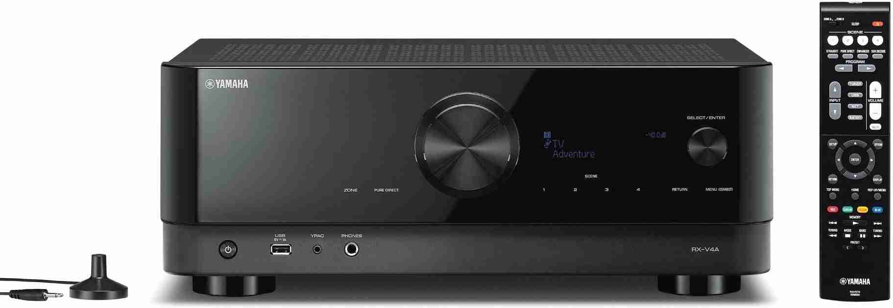 Yamaha RX-V4A 5.2-Channel 8K AV Receiver with MusicCast | aDawliah