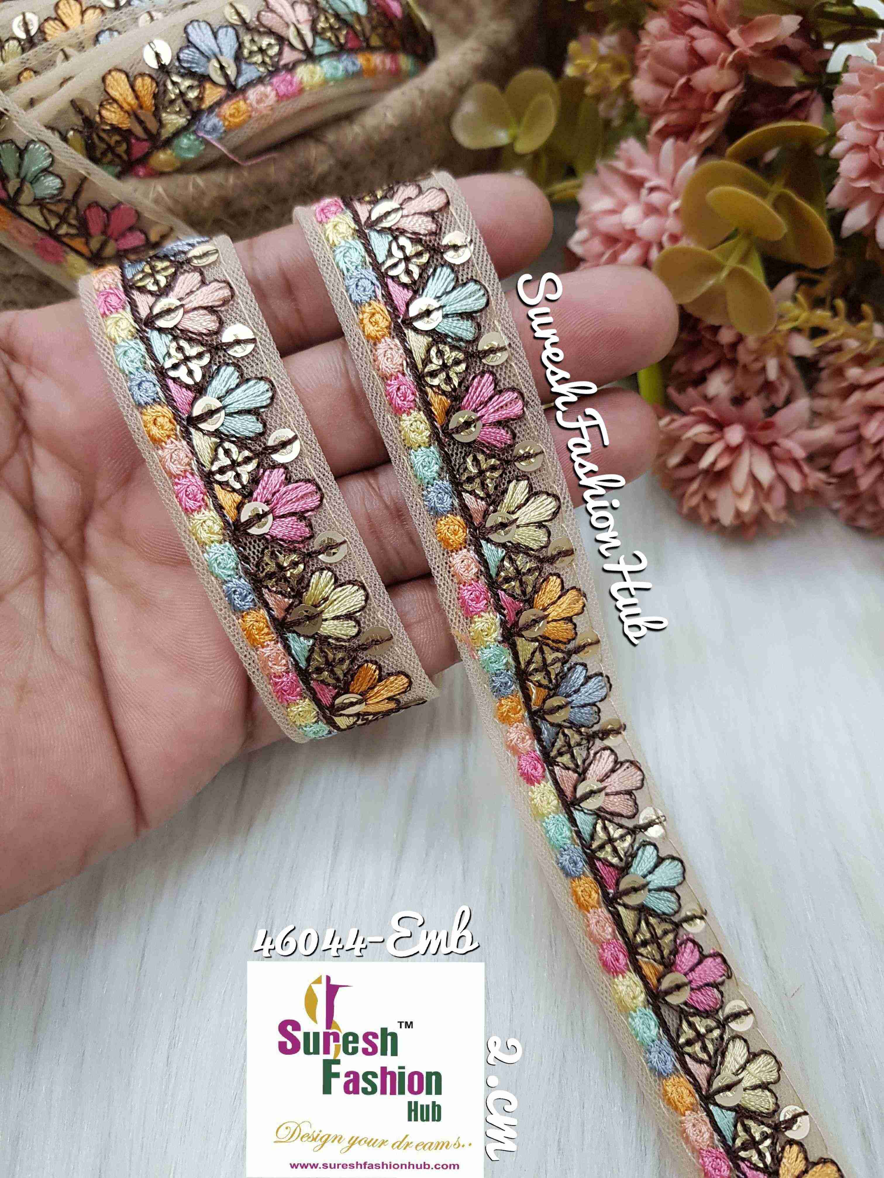 Teeny Meeny Colorful Embroidery Trim