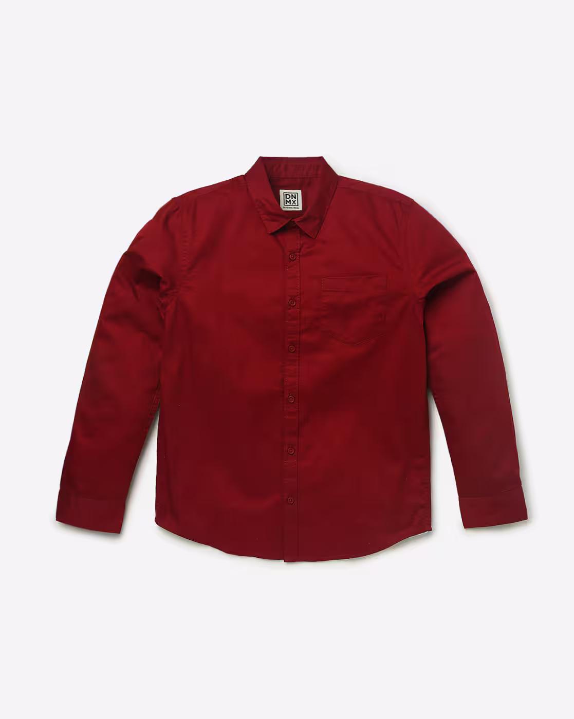 Cotton Shirt with Patch Pocket