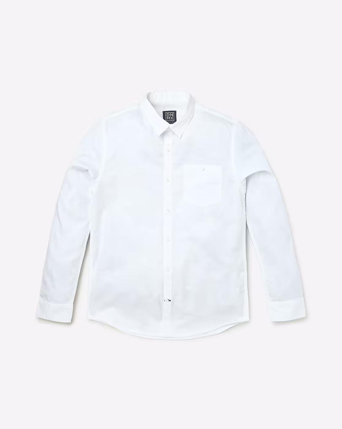 Cotton Shirt with Patch Pocket