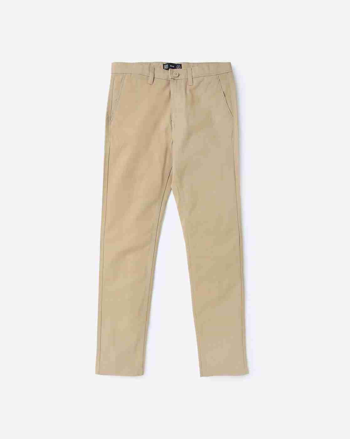 YB DNMX | Boys Flat-Front Trousers with Insert Pockets|0