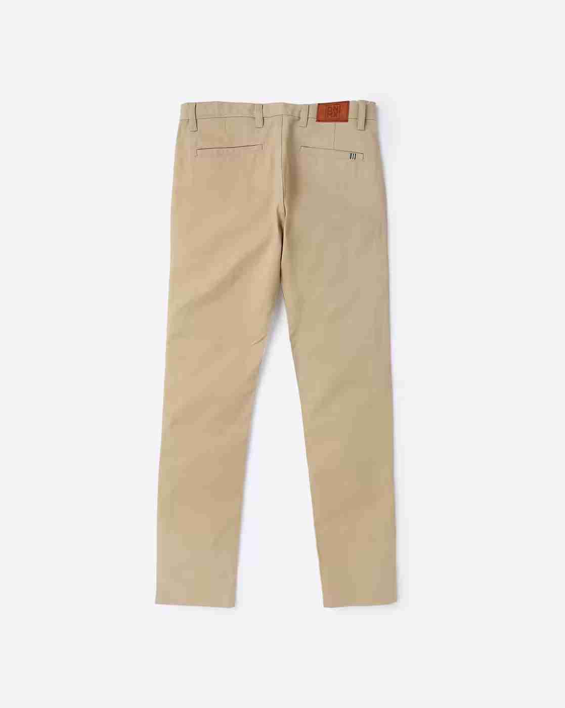YB DNMX | Boys Flat-Front Trousers with Insert Pockets|1