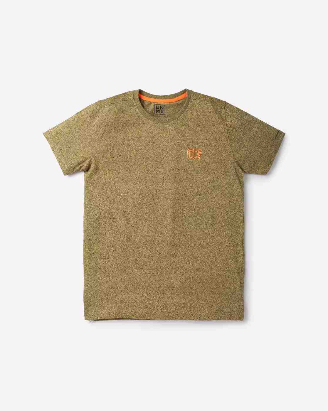 YB DNMX | Grindle Heathered Crew-Neck T-shirt|0
