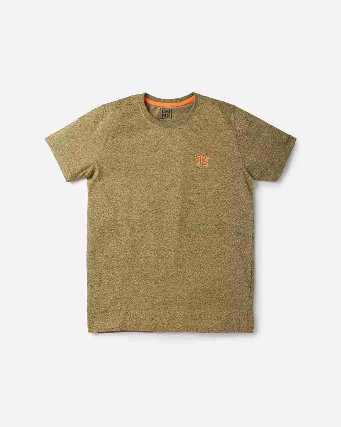 YB DNMX | Grindle Heathered Crew-Neck T-shirt|0