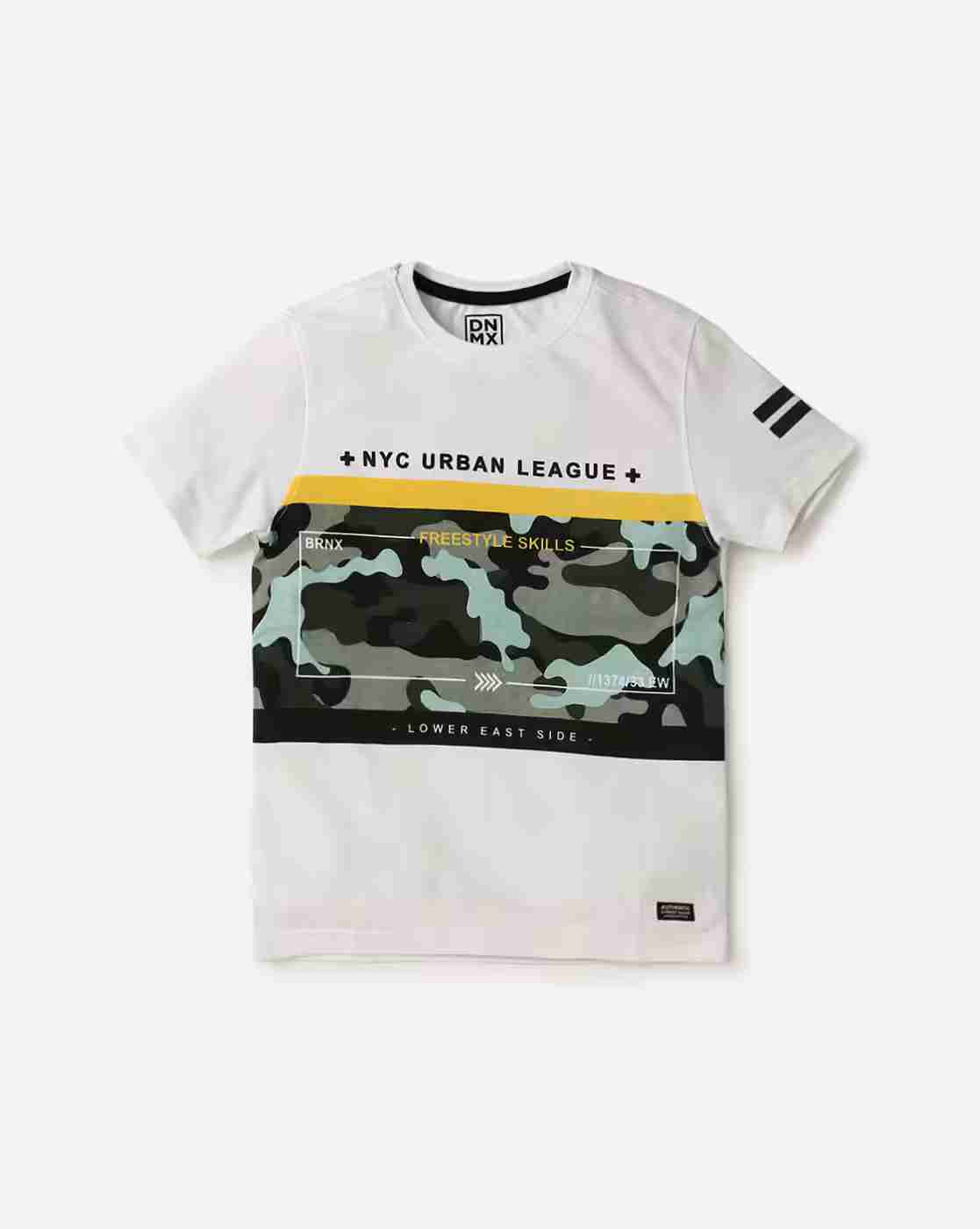 YB DNMX | Camouflage Print Crew-Neck T-shirt|0