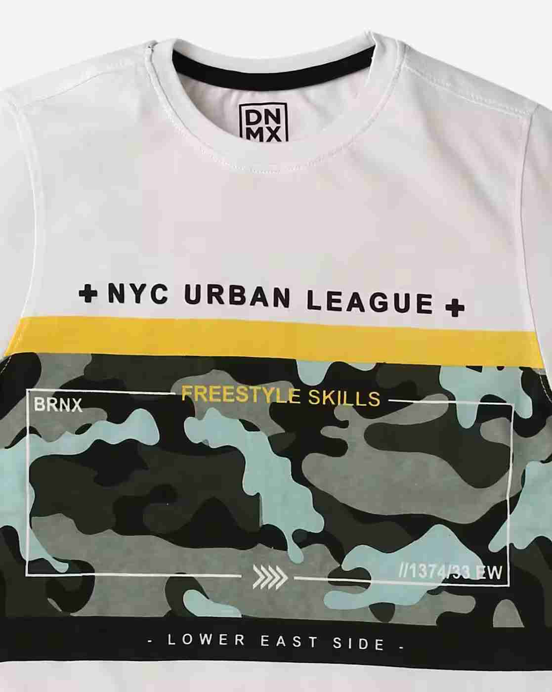 YB DNMX | Camouflage Print Crew-Neck T-shirt|2