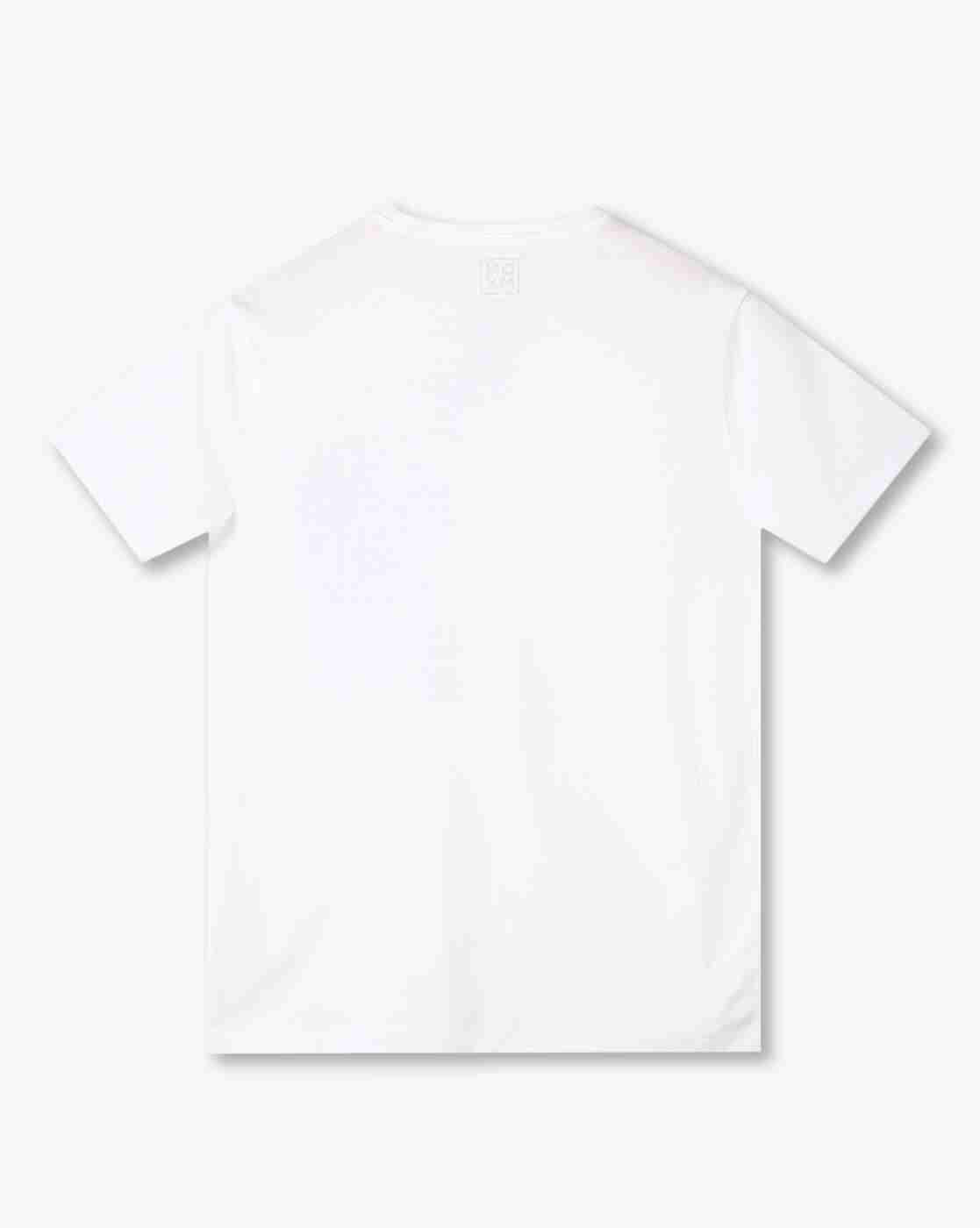 YB DNMX | Boys Typographic Print Loose Fit Crew-Neck T-Shirt|1
