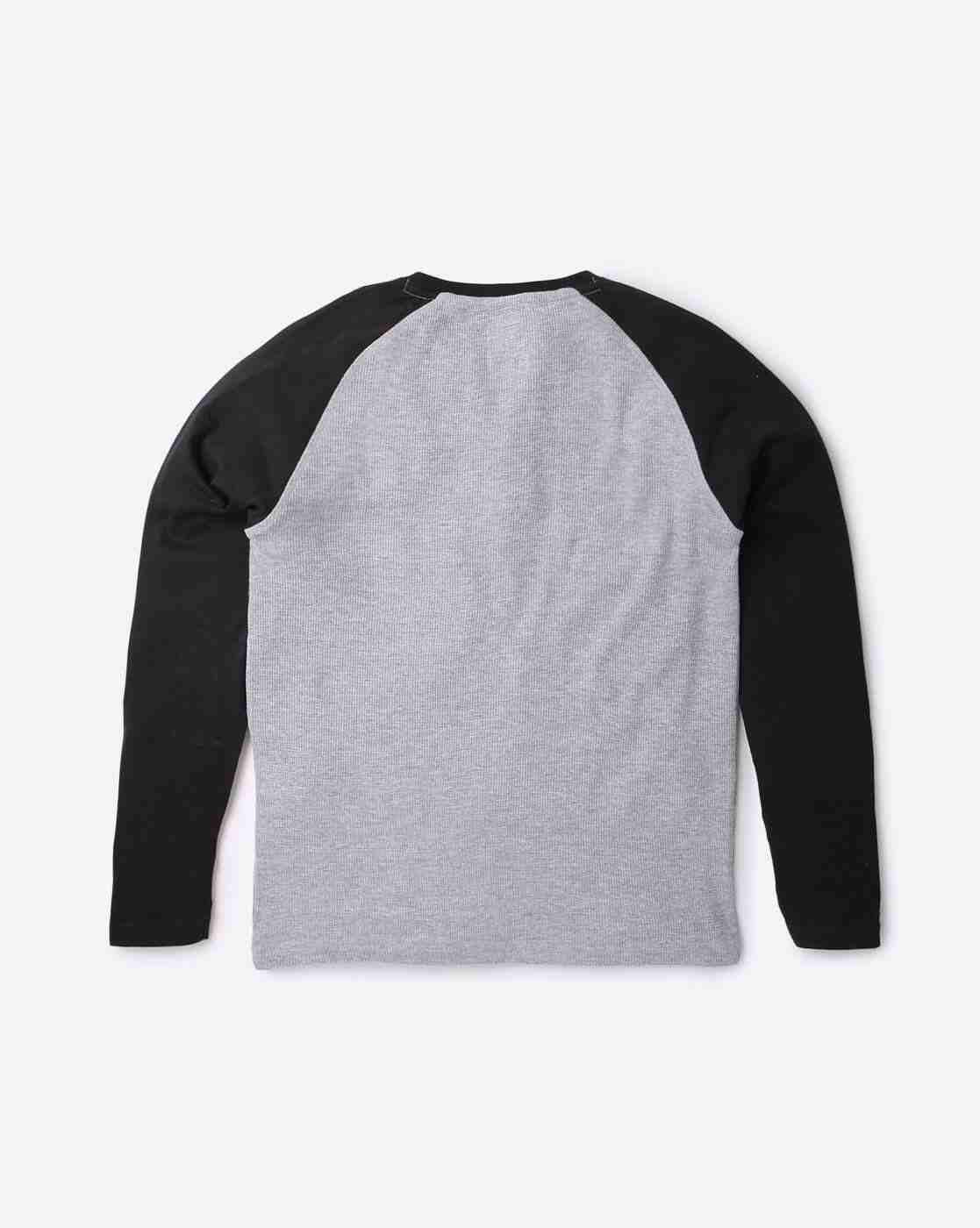 YB DNMX | Heathered Round-Neck T-Shirt with Raglan Sleeves|1