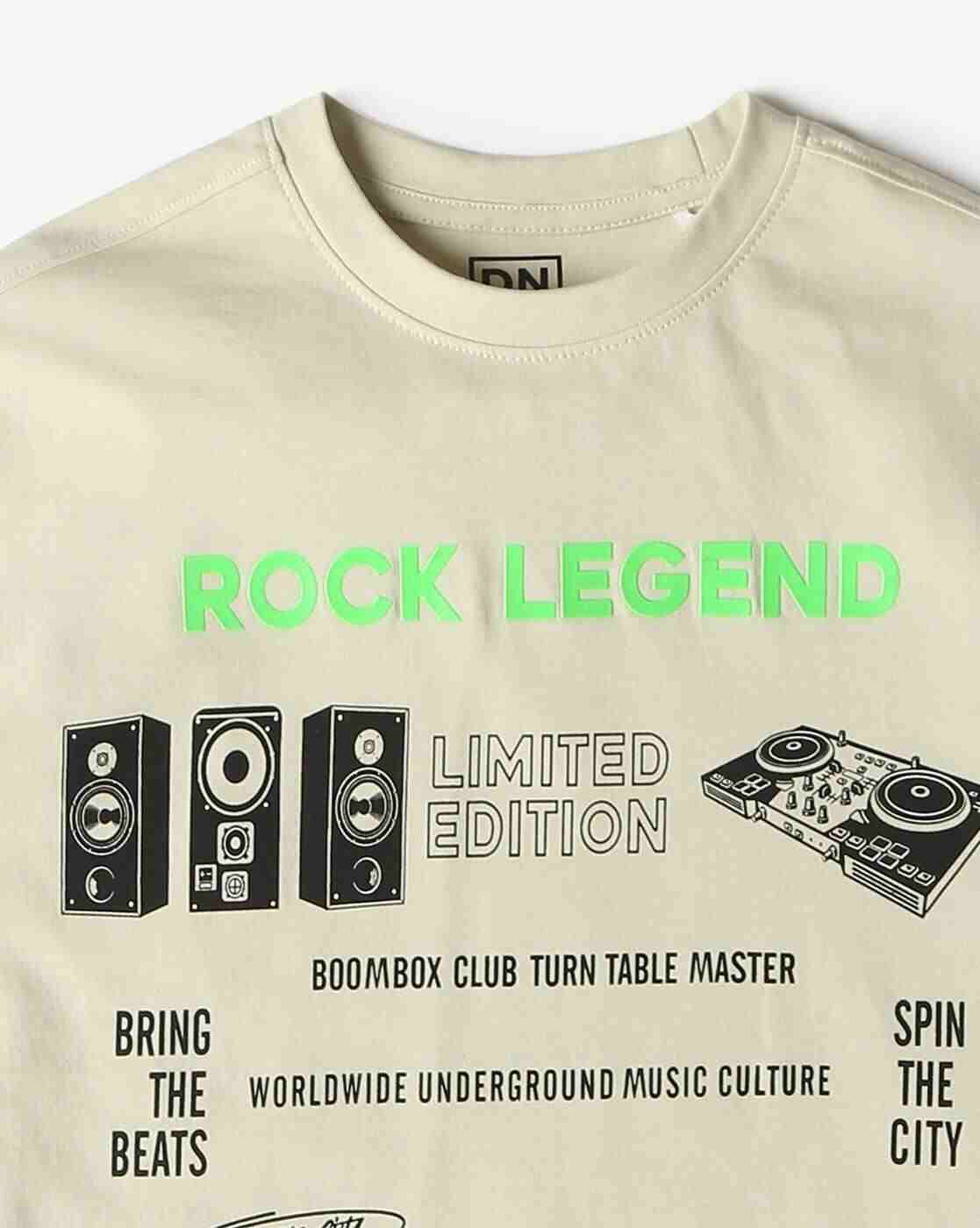 YB DNMX | Boys Graphic Print Regular Fit T-Shirt|2
