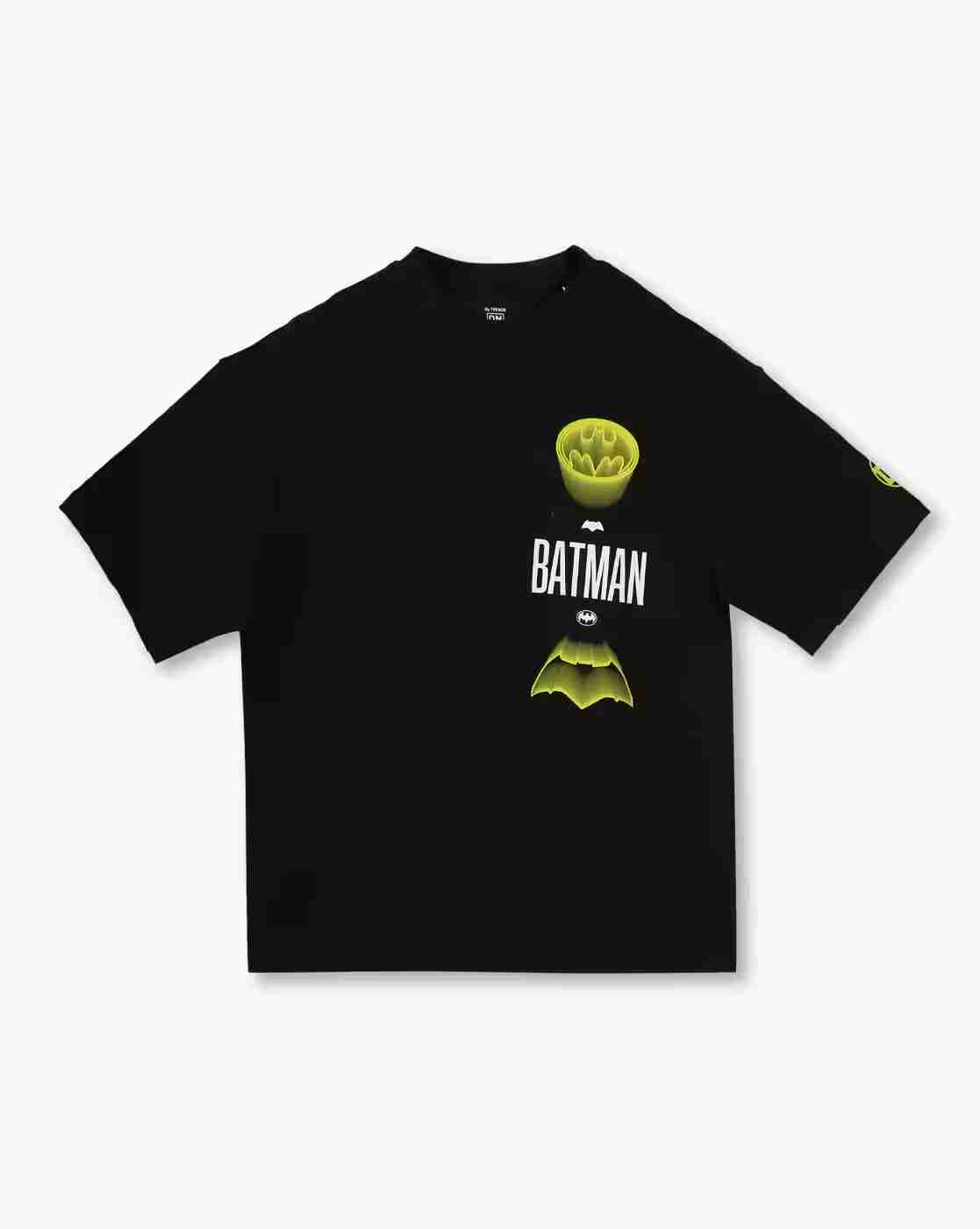 YB DNMX | Boys FW24 Batman Print Oversized Round-Neck T-Shirt|0