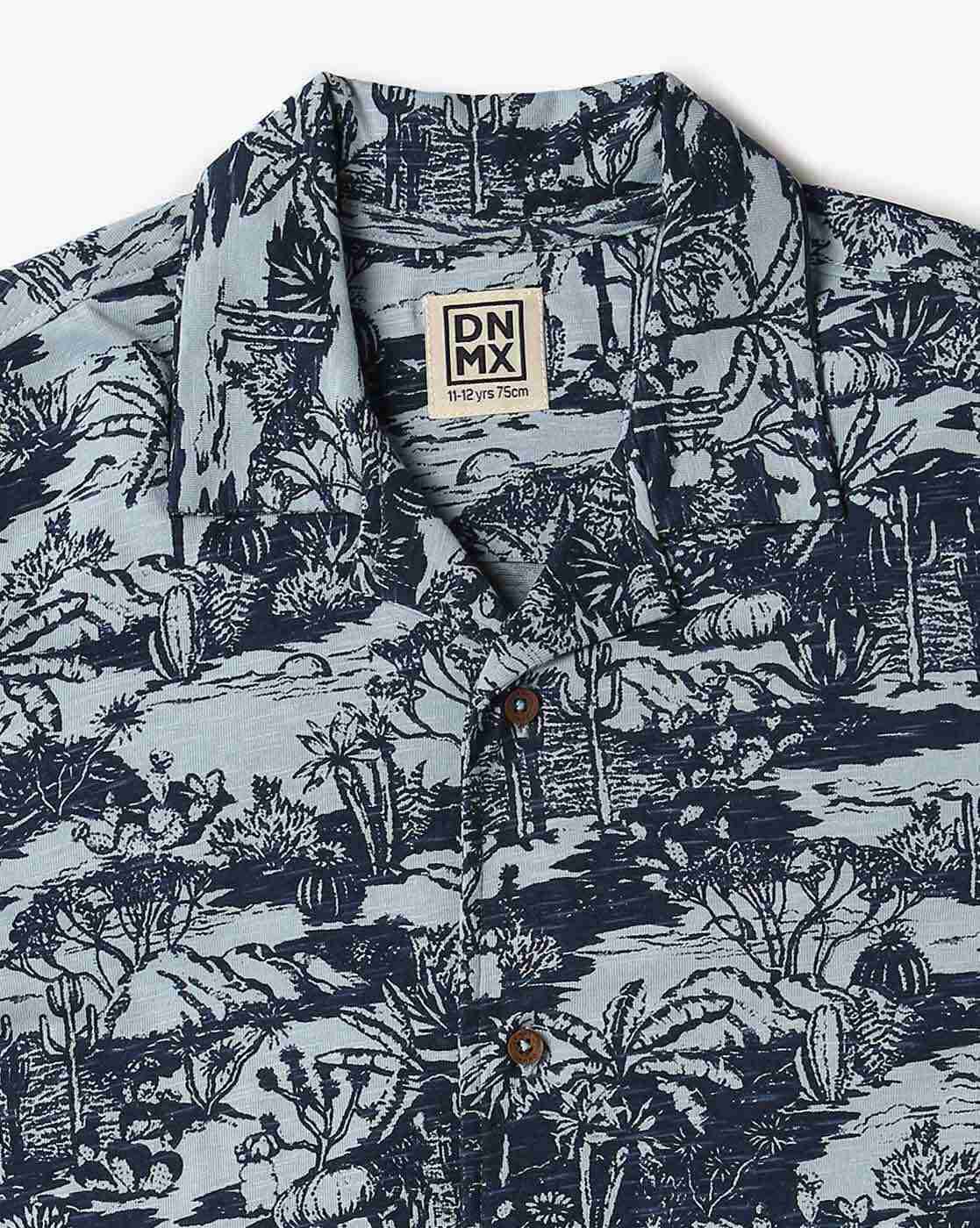 YB DNMX | Boys Printed Regular Fit Shirt|2