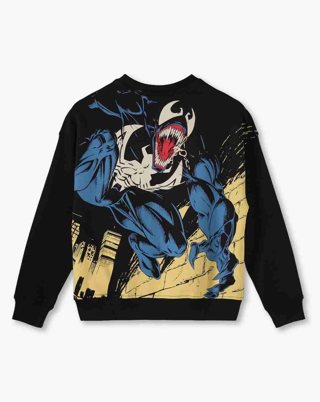 YB DNMX | Boys FW24 YB VENOM Graphic Print Oversized Sweatshirt|1