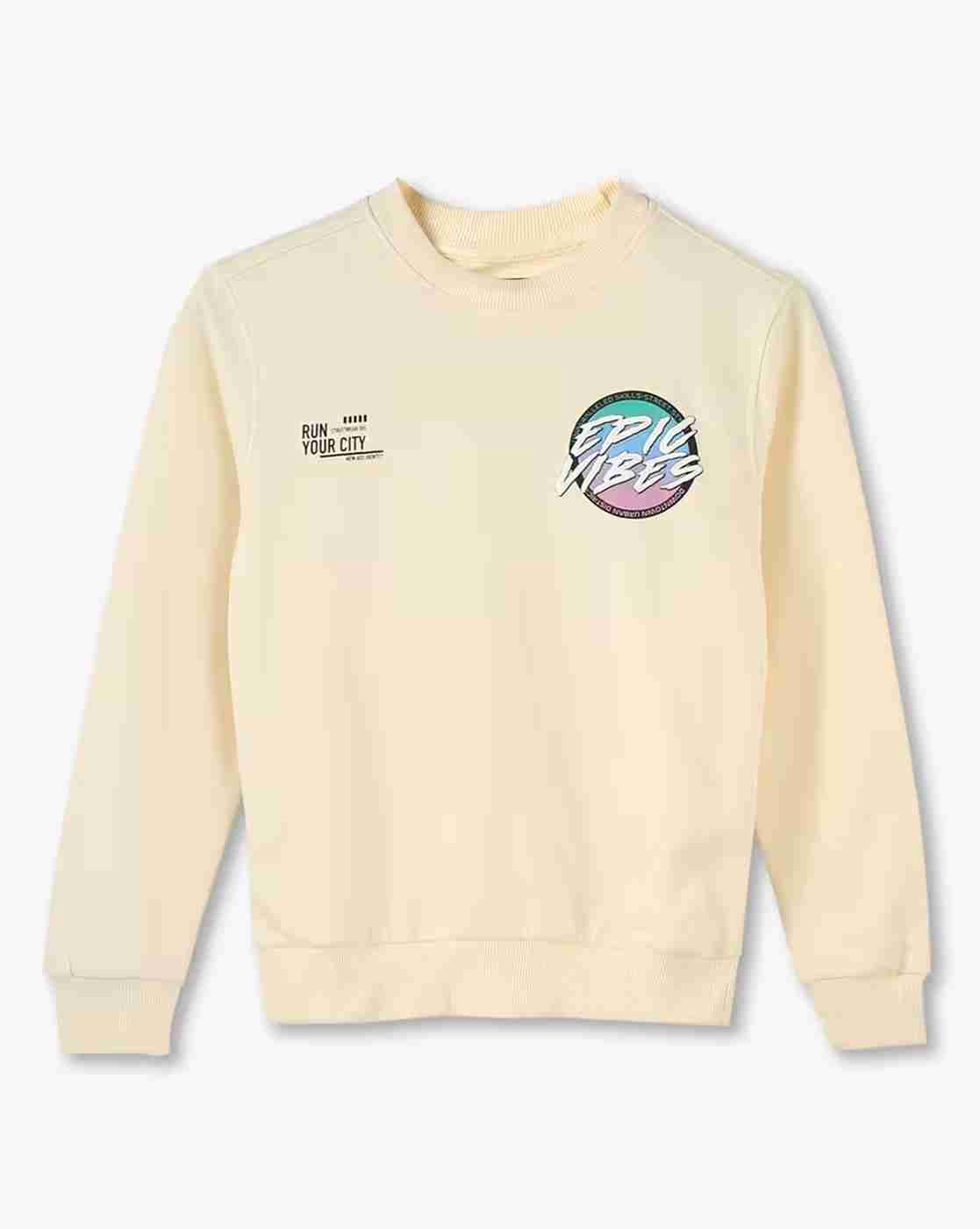 YB DNMX | Boys FW24 YB EPIC VIBES Graphic Print Regular Fit Sweatshirt|0