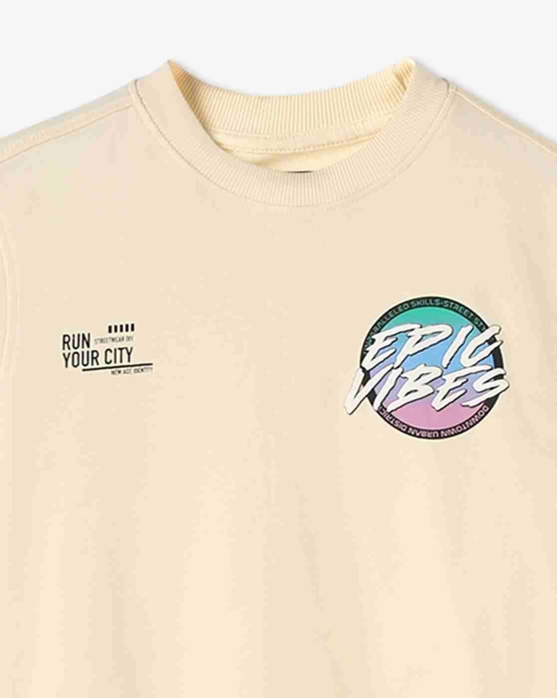 YB DNMX | Boys FW24 YB EPIC VIBES Graphic Print Regular Fit Sweatshirt|2