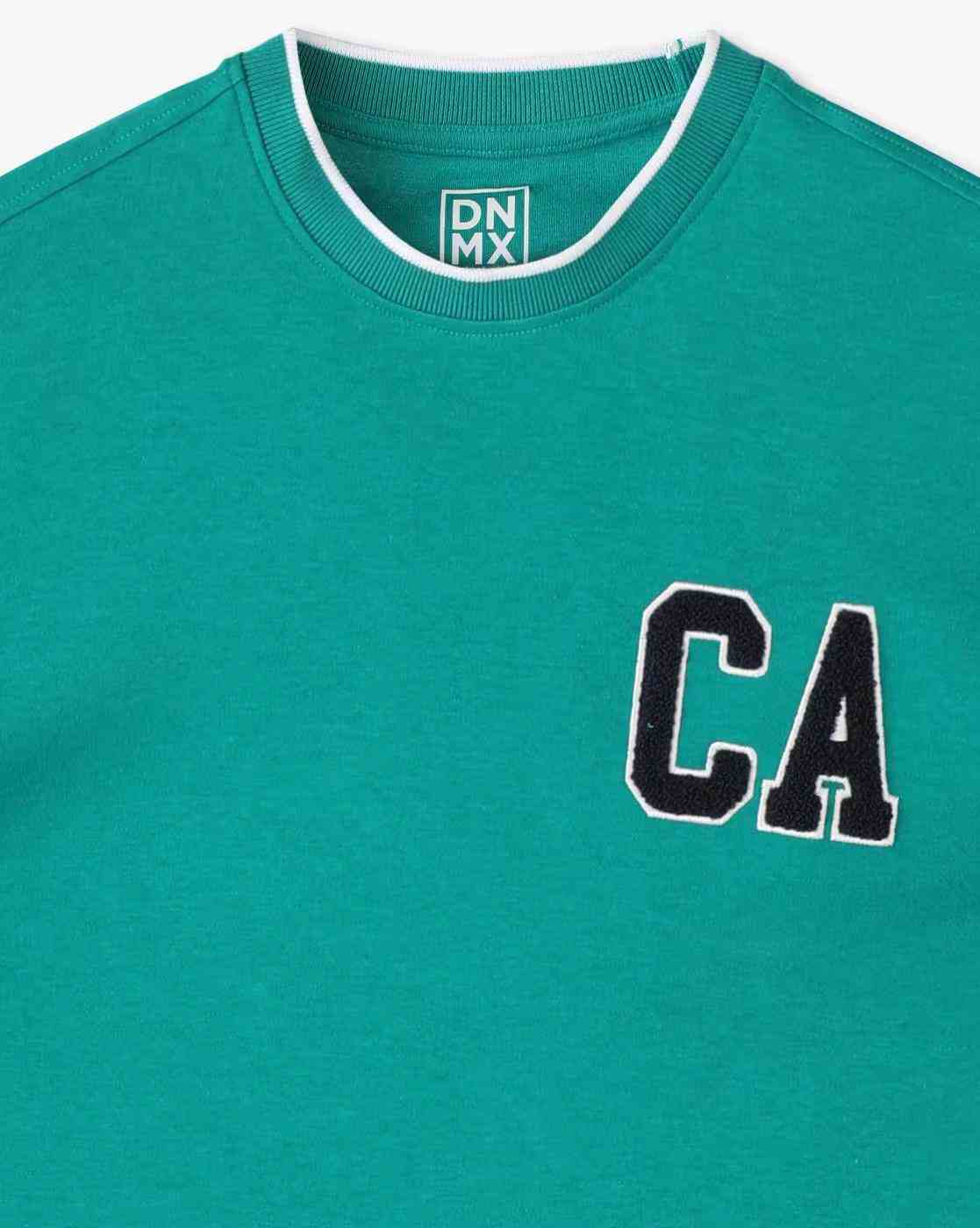 YB DNMX | Boys Graphic Print Boxy Fit Cotton Crew-Neck T-Shirt|2