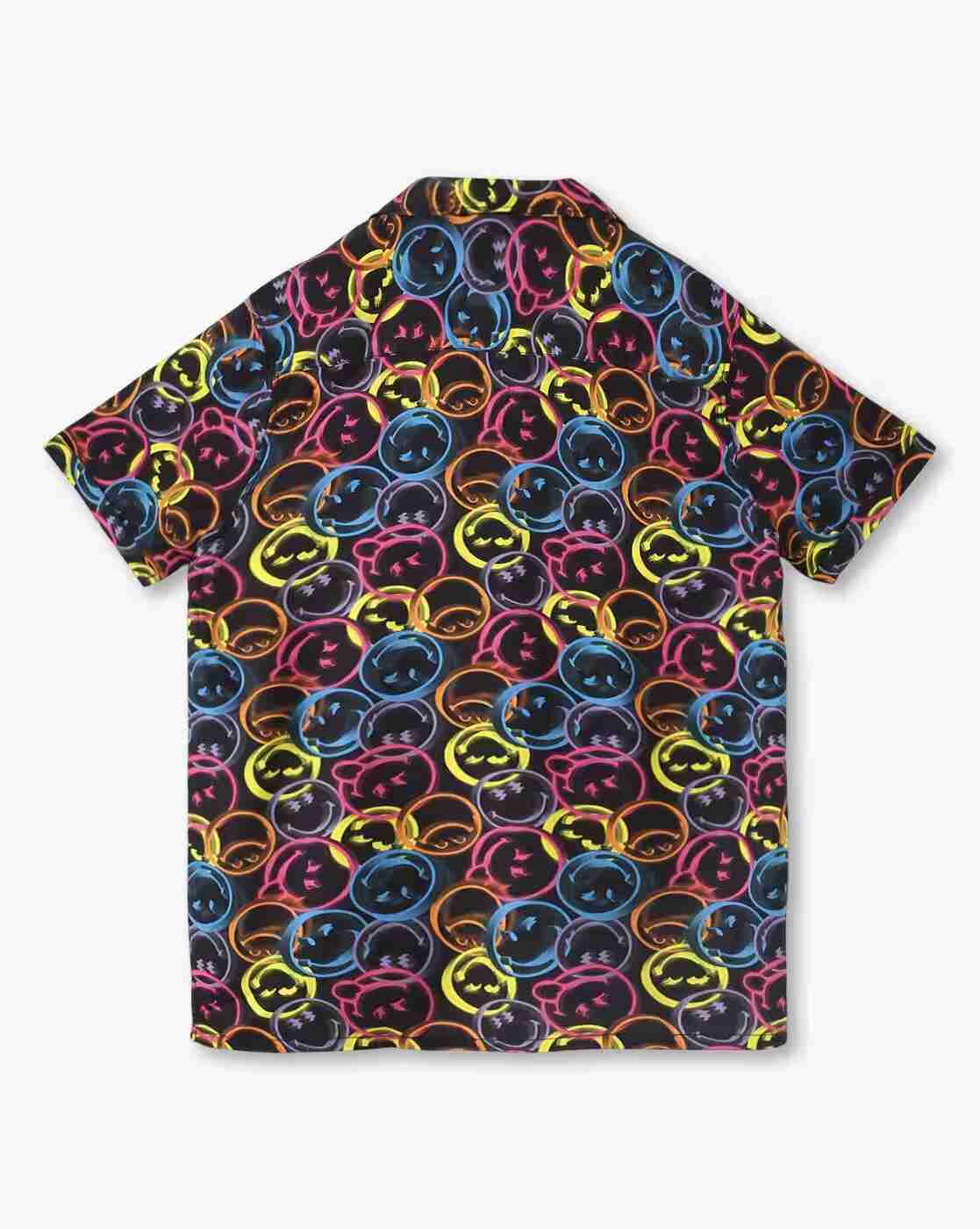 YB DNMX | Printed resort shirt, black, 8-9y|1