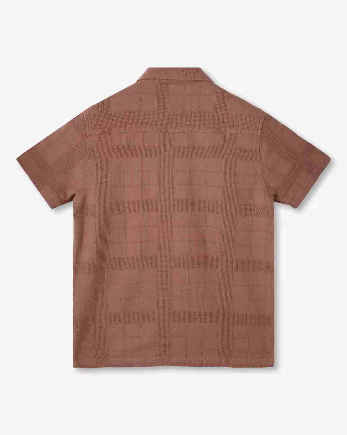 YB DNMX | Boys Checked Relaxed Fit Cotton Shirt with Patch Pocket|1