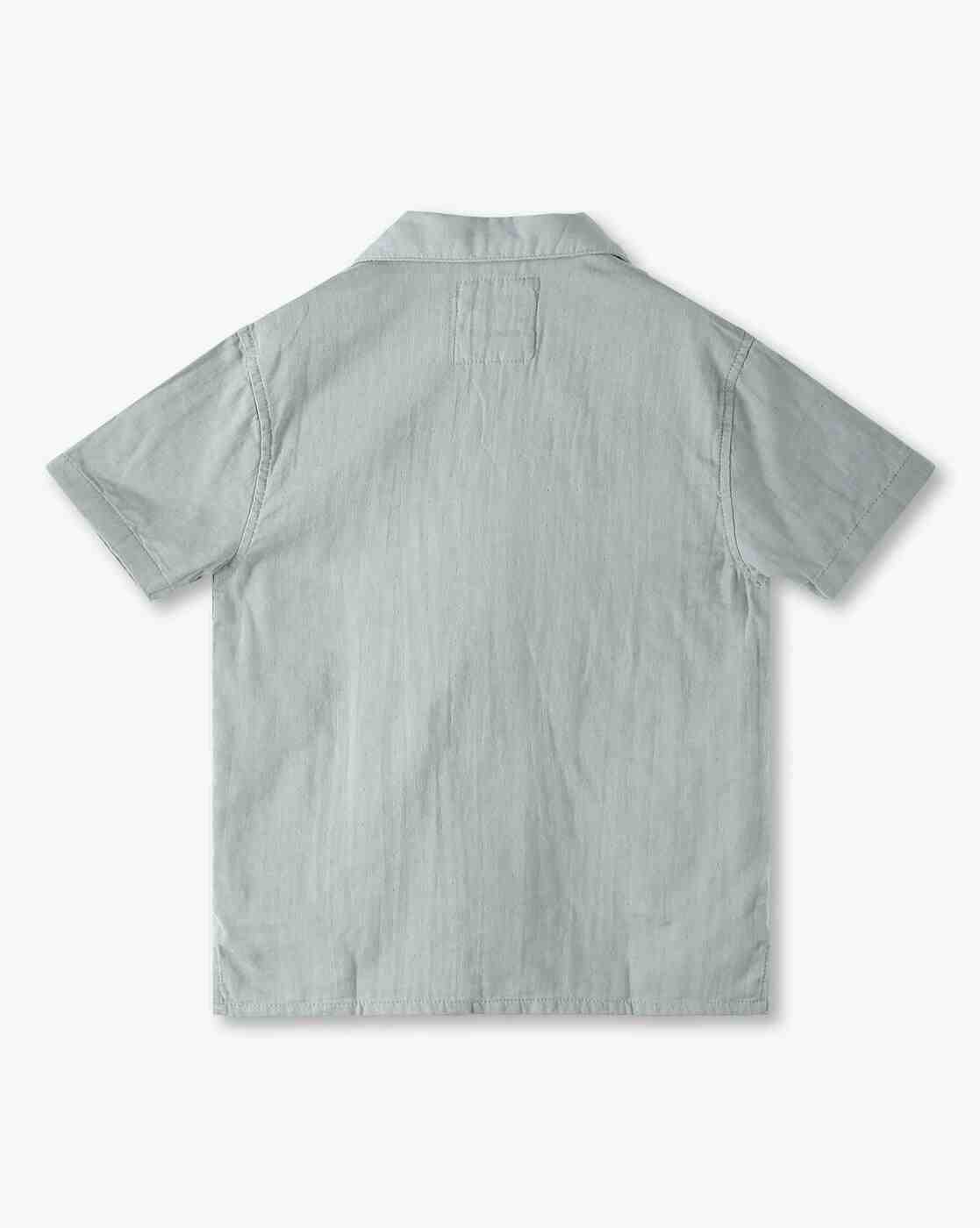 YB DNMX | Boys Resort Boxy Fit Shirt with Patch Pockets|1