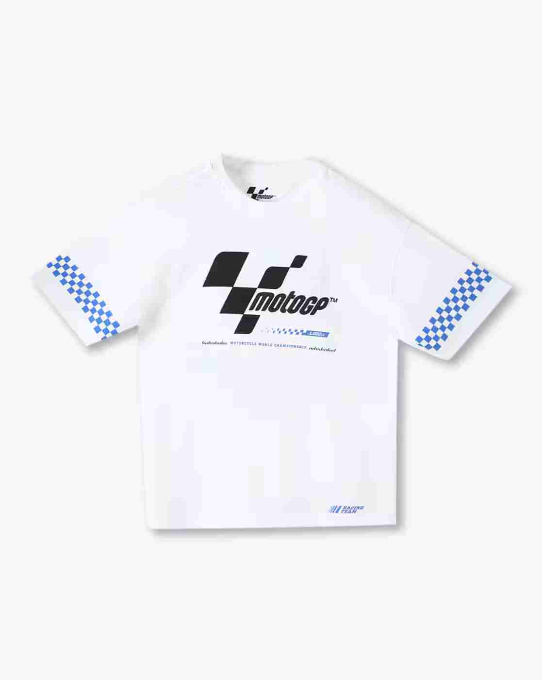 YB DNMX | Boys MotoGP Print Boxy Fit Round-Neck T-Shirt|0