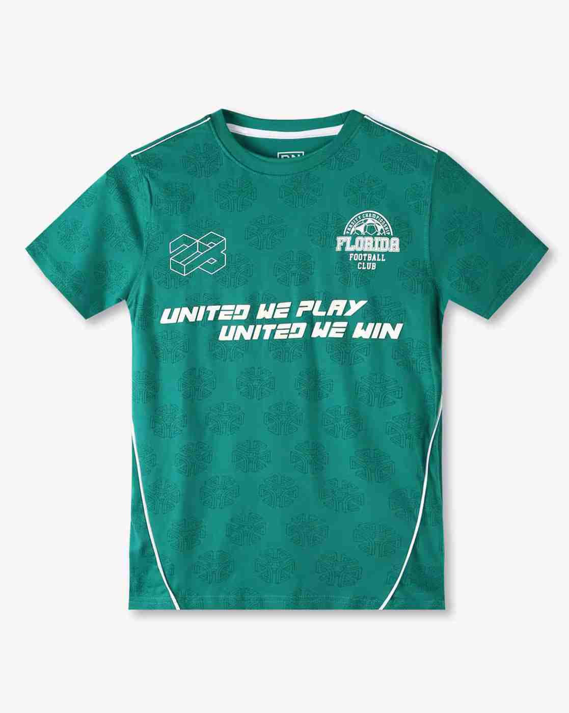 Boys All-Over Print Relaxed Fit Crew-Neck T-Shirt
