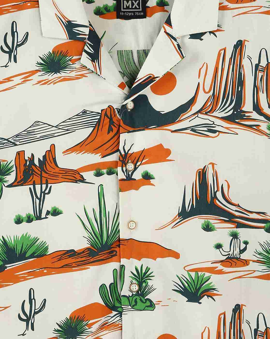 YB DNMX | Boys Ws09 All-Over Print Boxy Fit Shirt|2