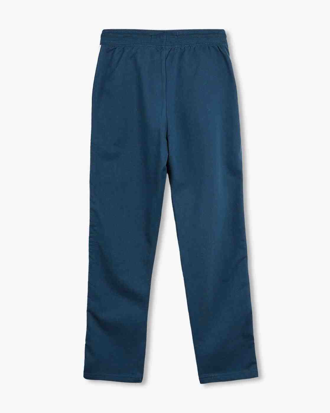 YB DNMX | Boys Cotton Straight Track Pants with Contrast Panels|1