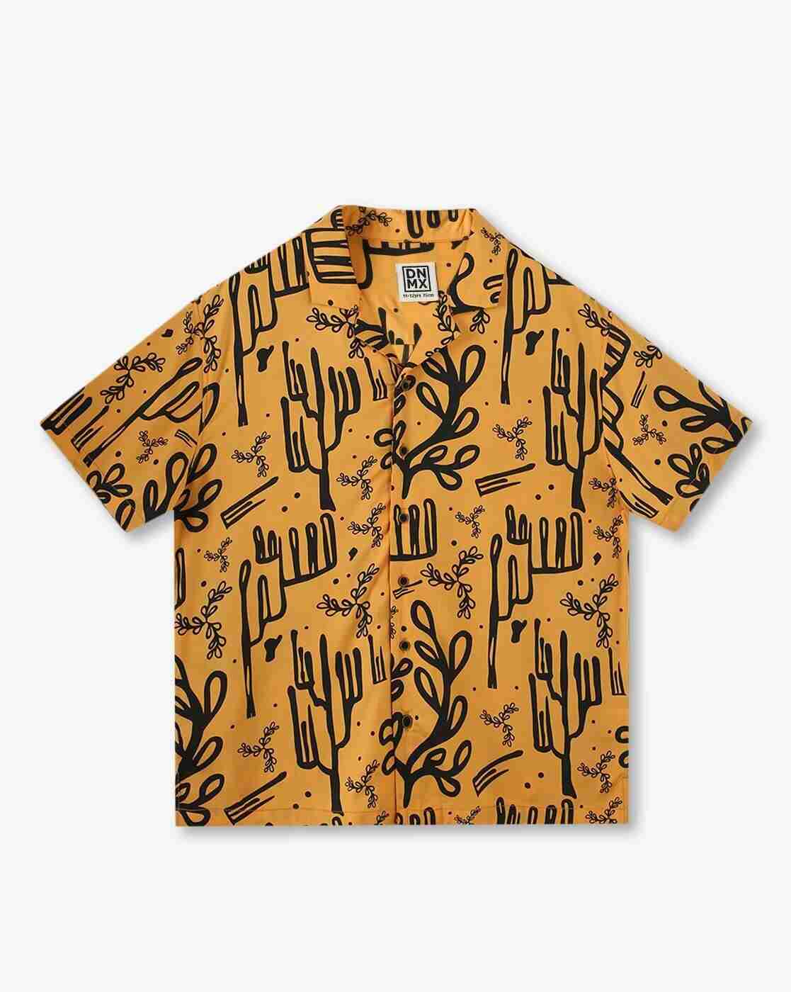 YB DNMX | Boys Ws08 All-Over Print Boxy Fit Shirt|0