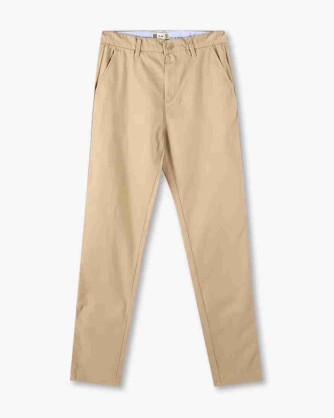 YB DNMX | Boys Slim Fit Flat-Front Chinos|0