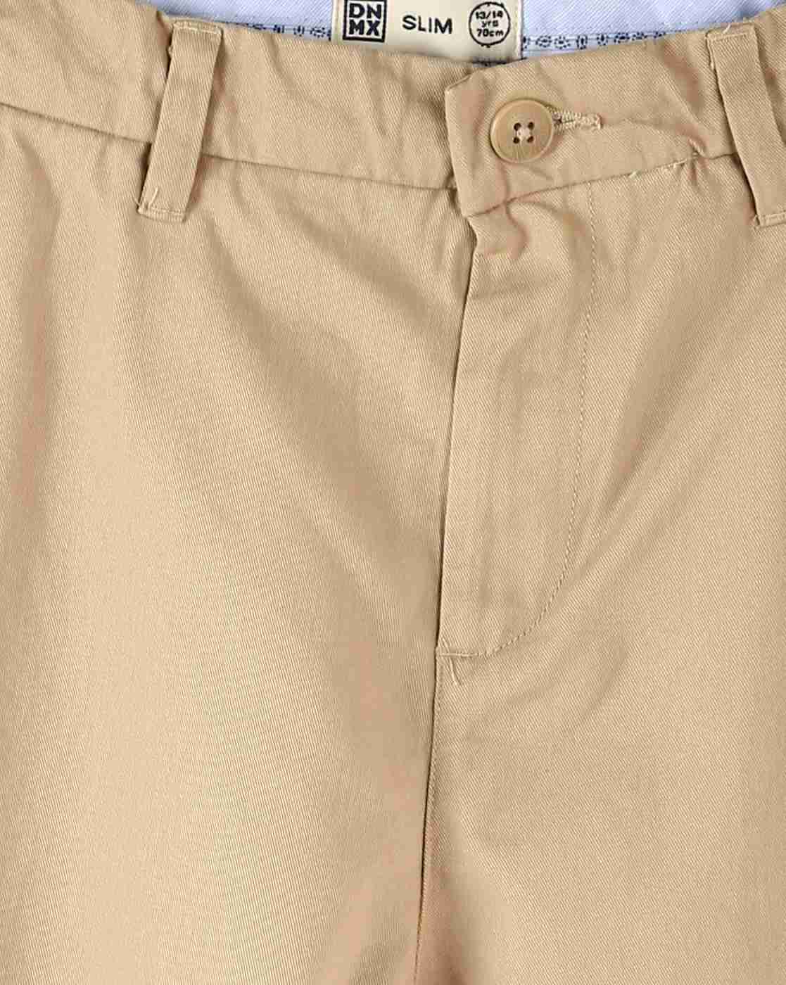 YB DNMX | Boys Slim Fit Flat-Front Chinos|2