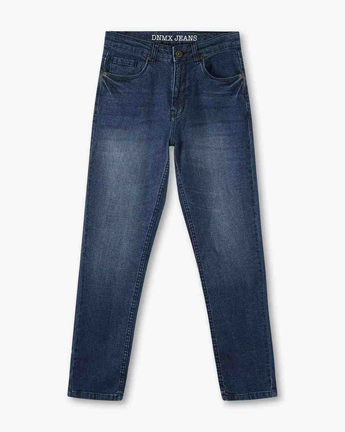 YB DNMX | Boys Mid-Wash Slim Fit Jeans|0