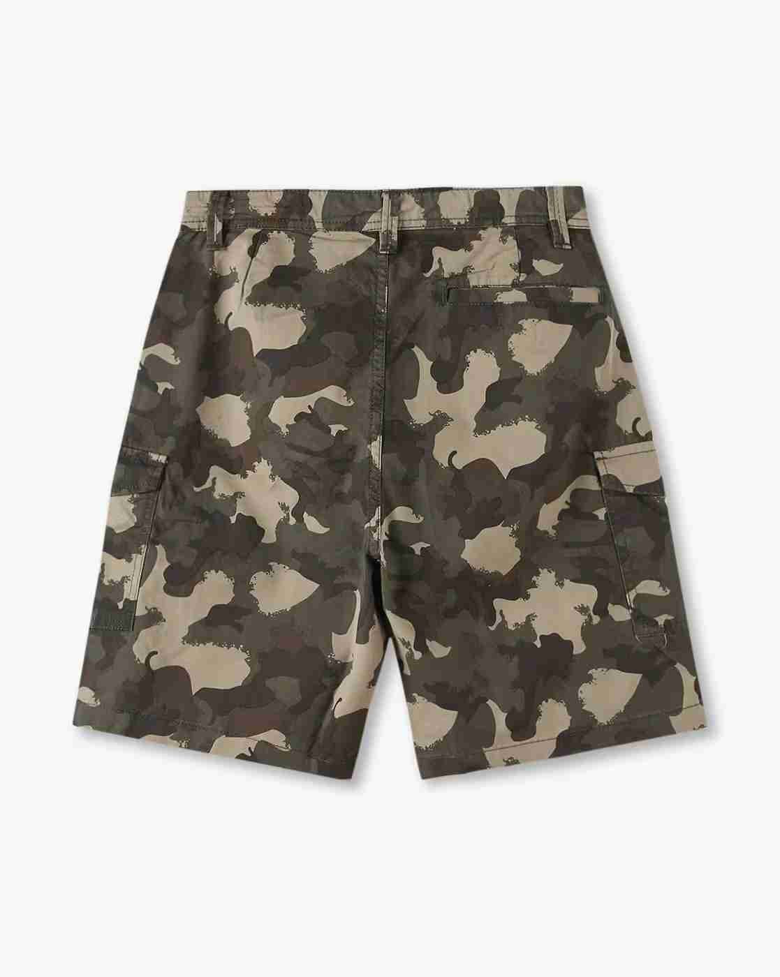 YB DNMX | Boys Style 18 Camouflage Print Slim Fit Shorts|1