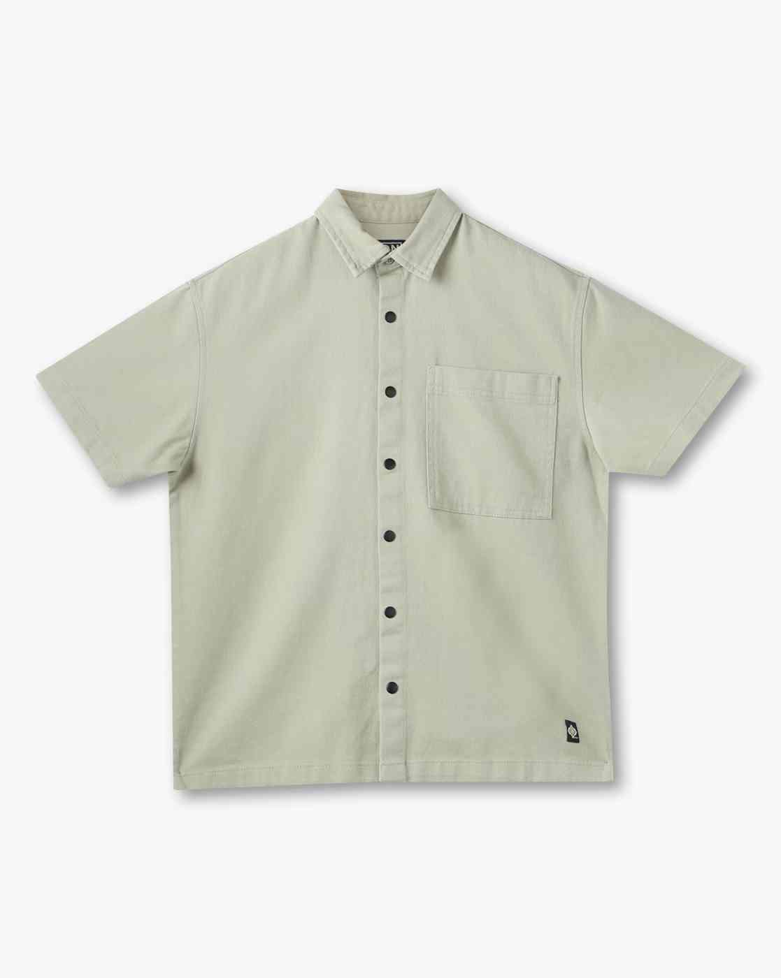 YB DNMX | Boys Graphic Print Relaxed Fit Shirt with Patch Pocket|0