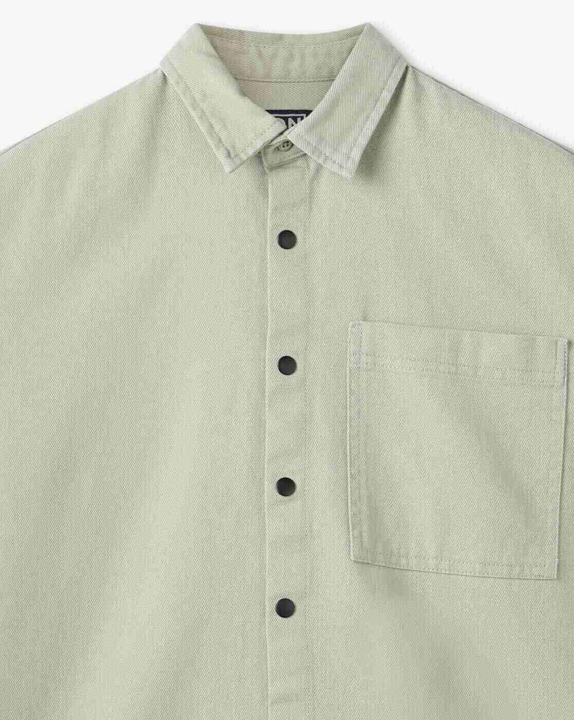 YB DNMX | Boys Graphic Print Relaxed Fit Shirt with Patch Pocket|2