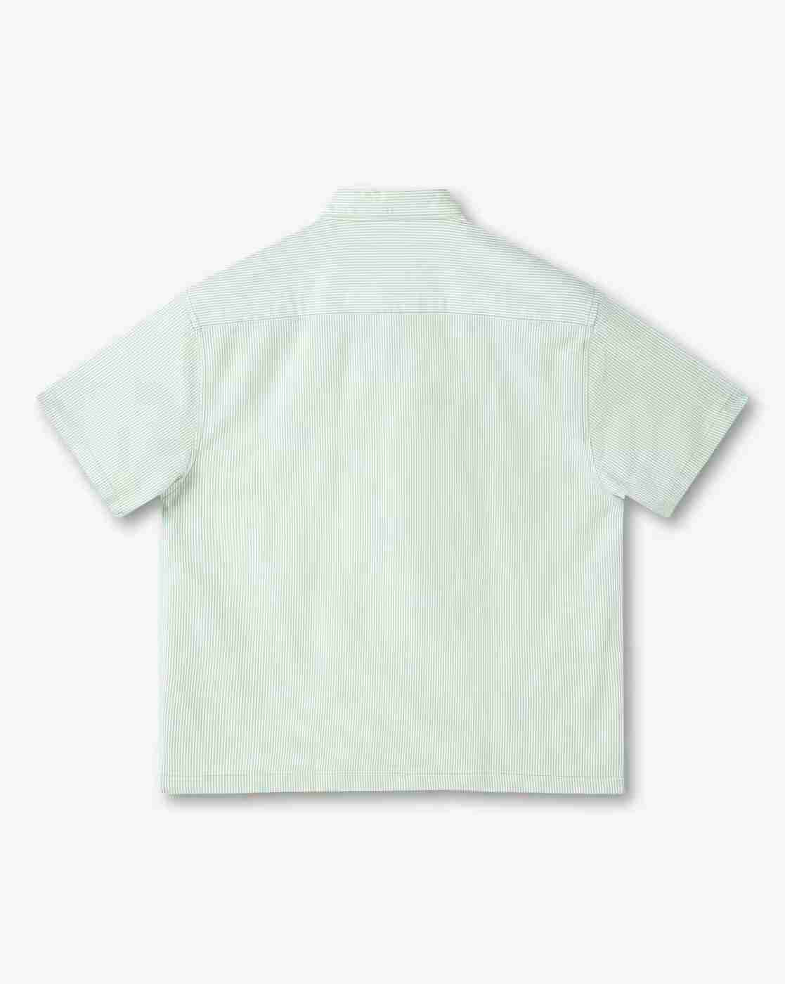 YB DNMX | Boys Ws50 Striped Boxy Fit Shirt with Patch Pocket