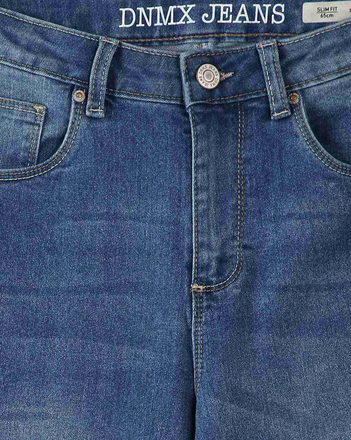YB DNMX | Boys Mid-Wash Slim Fit Jeans|2