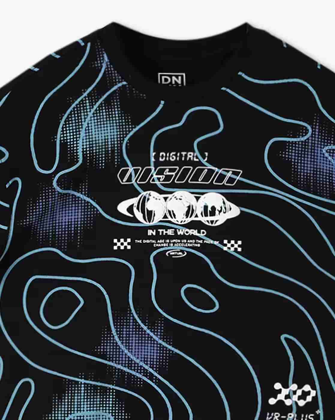 YB DNMX | Boys All-Over Print Relaxed Fit Crew-Neck T-Shirt|2