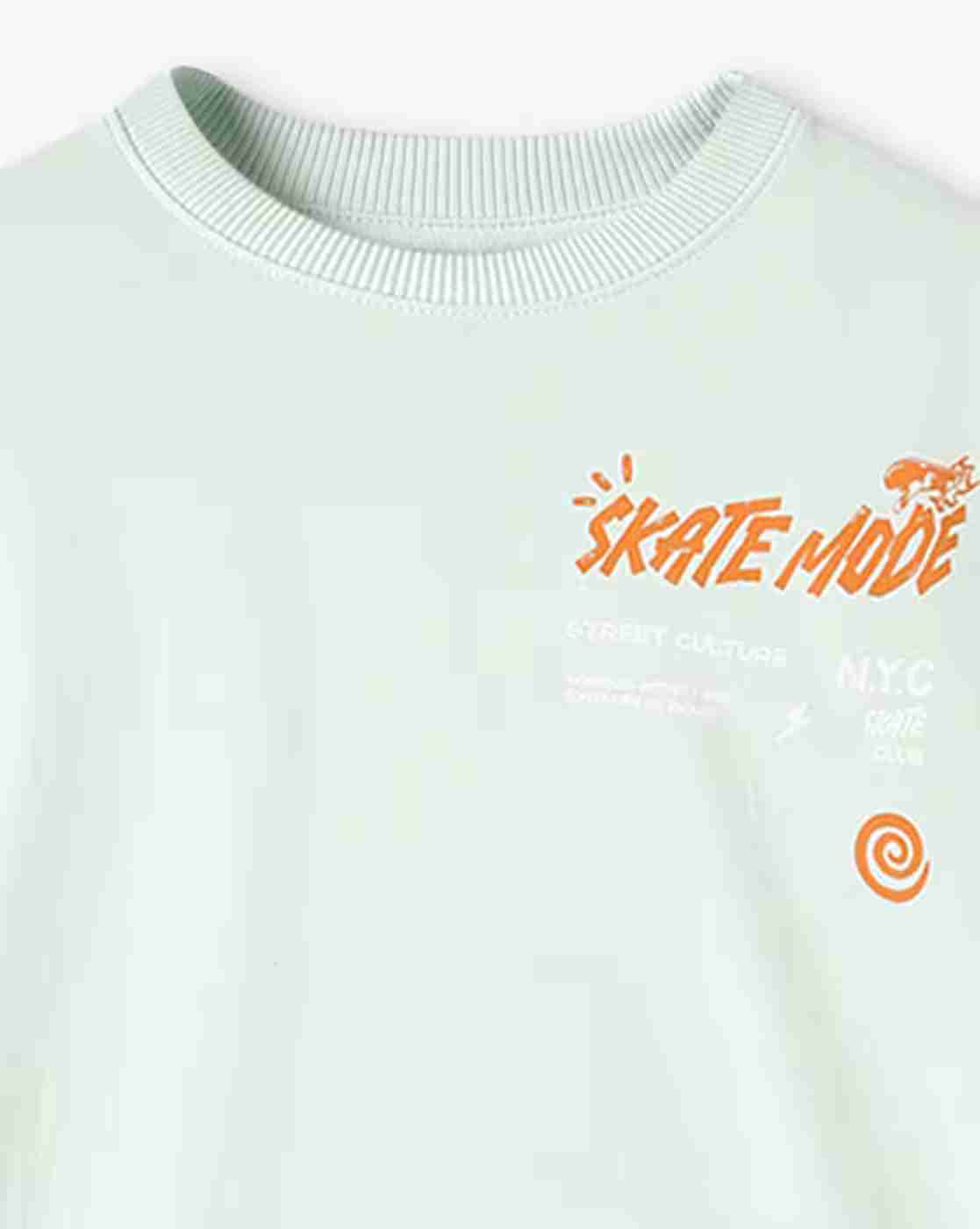 YB DNMX | Boys Graphic Print Loose Fit Round-Neck T-Shirt|2