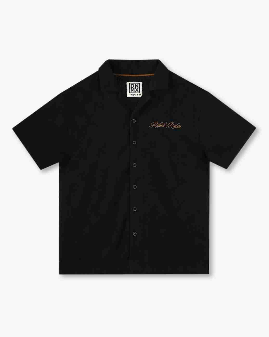 Boys Boxy Fit Shirt with Embroidery