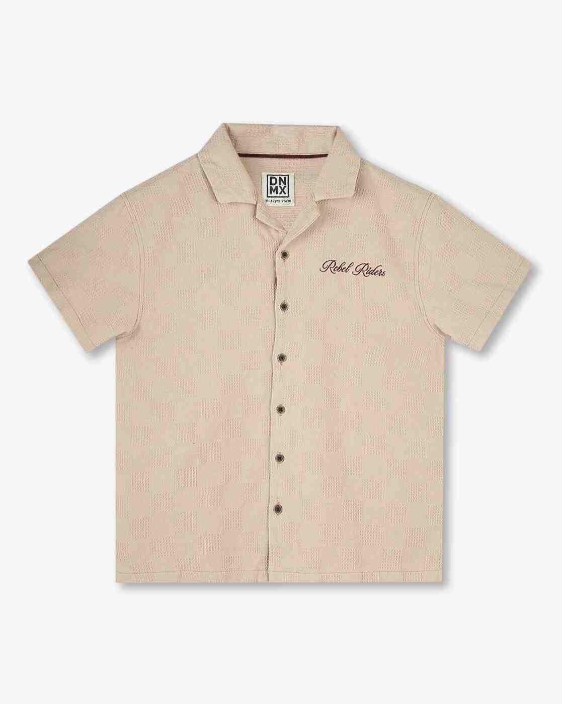 Boys Boxy Fit Shirt with Embroidery