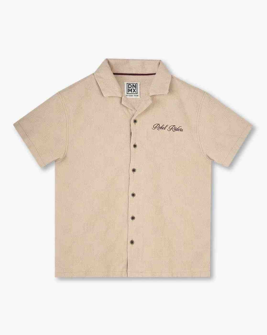 Boys Boxy Fit Shirt with Embroidery