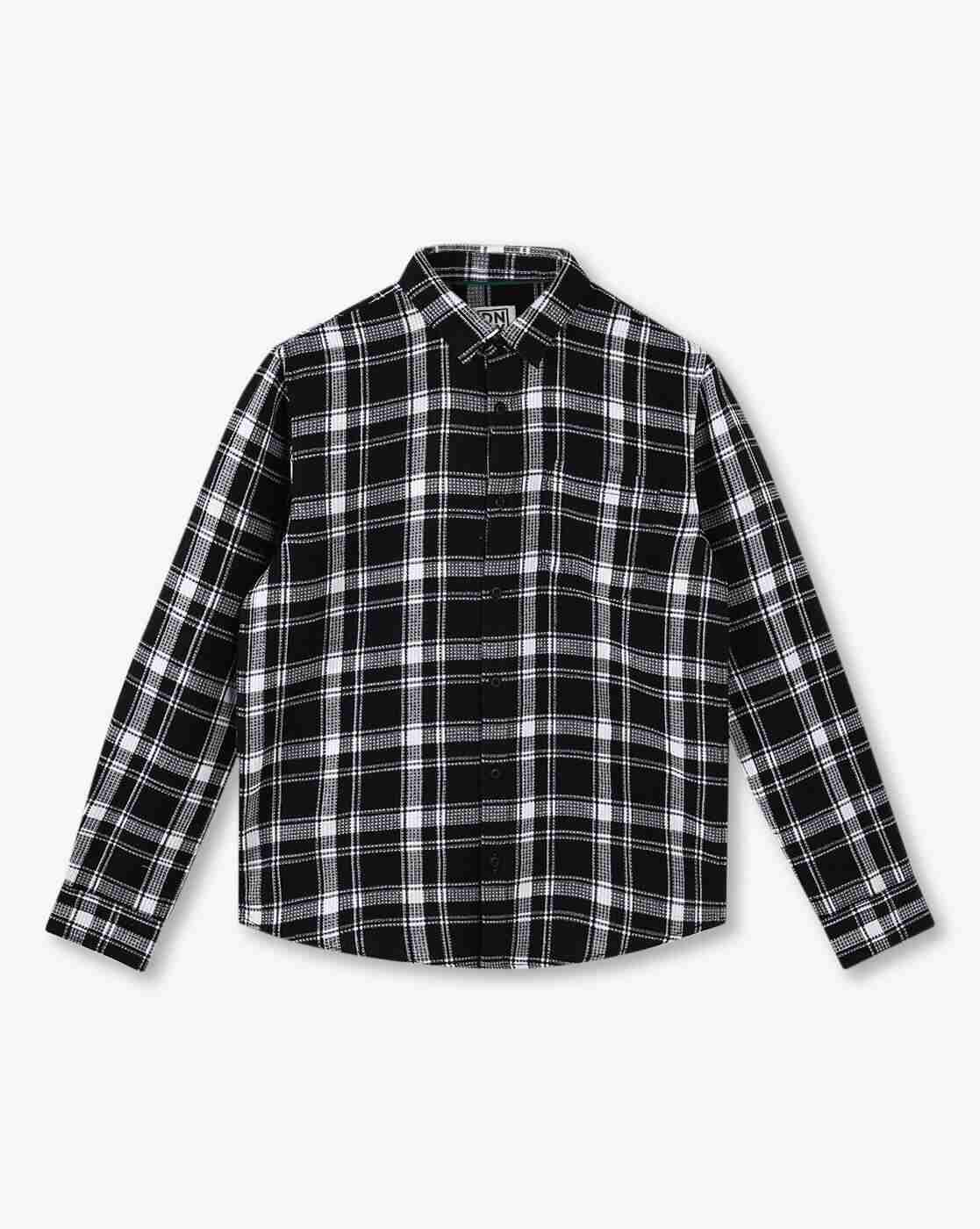 Boys Checked Boxy Fit Shirt