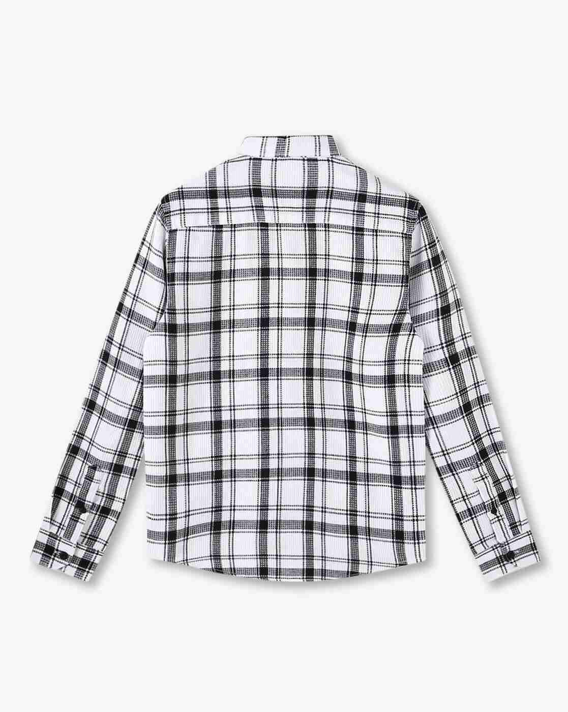 YB DNMX | Boys Checked Boxy Fit Shirt
